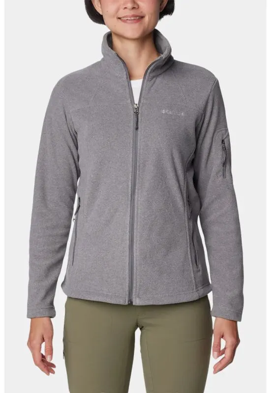 Bluza din fleece cu fermoar pentru trekking Fast Trek™ II - Gri