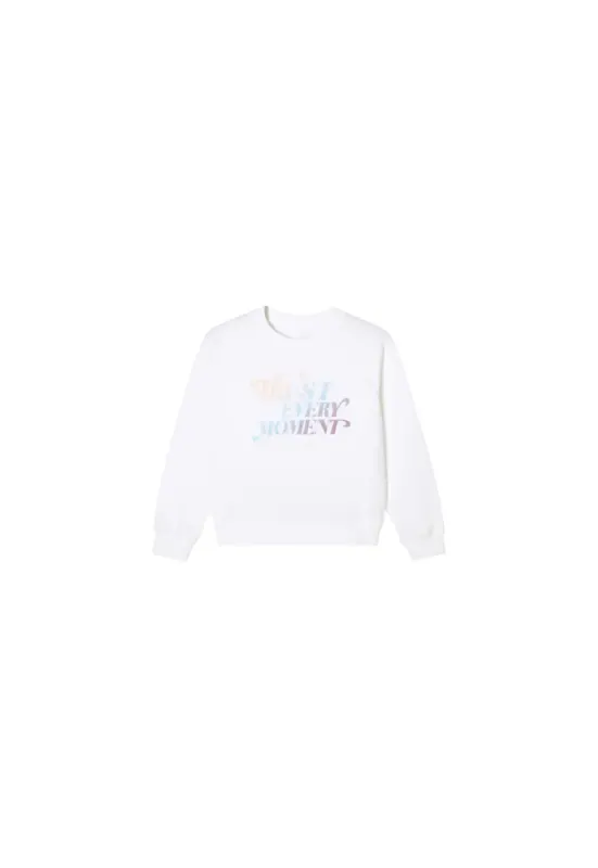 Bluza fete din trening - alba 122