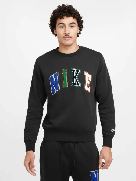 Bluza M Nk Club Bb Crew Letters