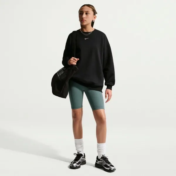 Bluza Nike G NSW STUDIO FLC OS CRW LBR