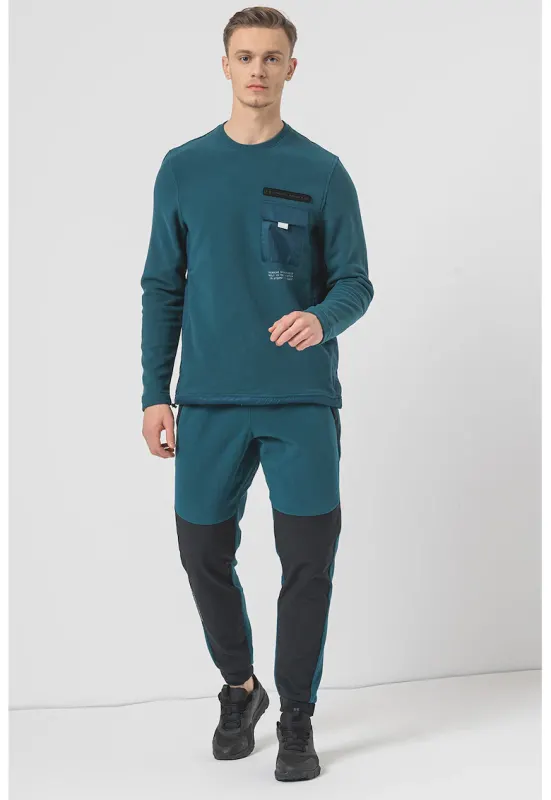 Bluza pentru antrenament ColdGear Infrared Utility - Albastru petrol