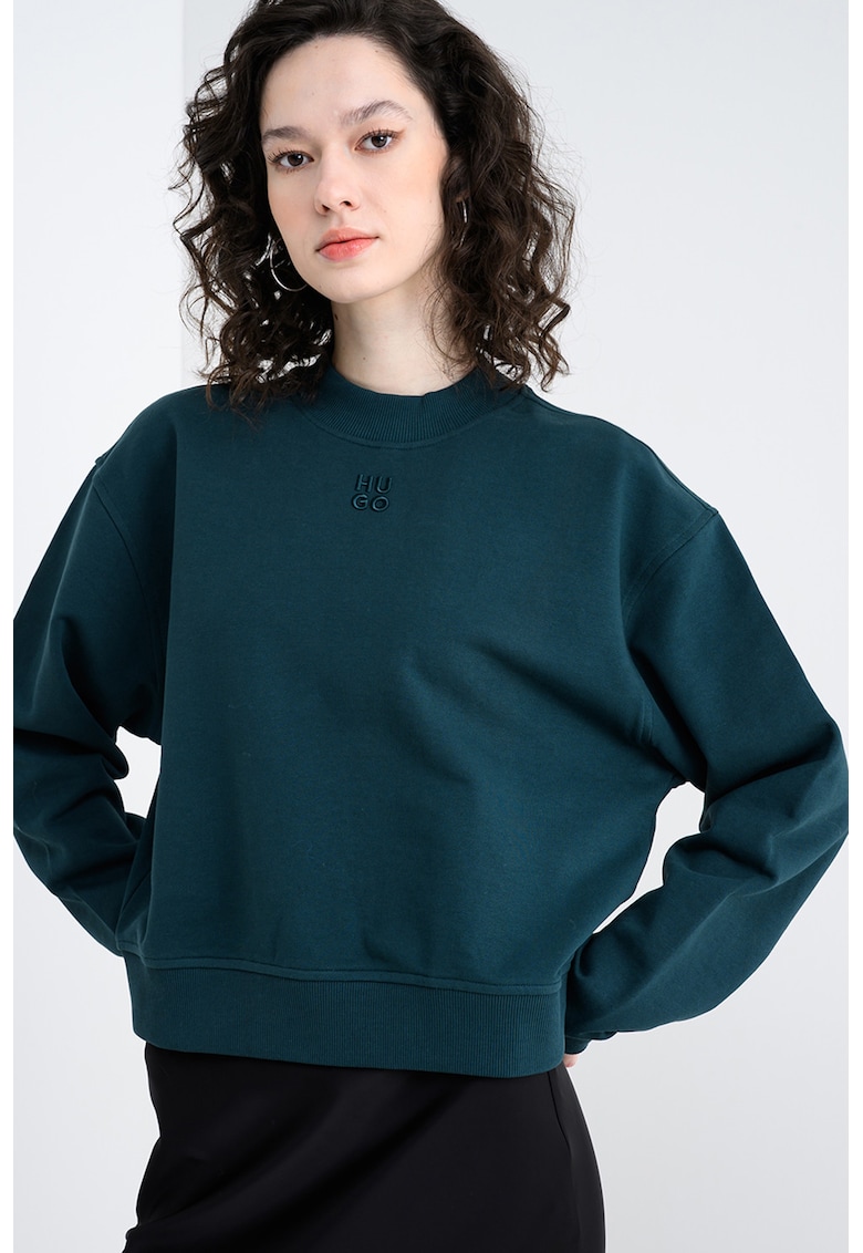 Bluza relaxed fit de trening cu maneci cazute Daxandria - Verde englez