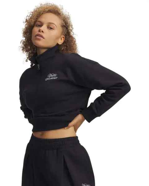 Bluza RIVAL FLEECE SCRIPT HALF ZIP Under Armour