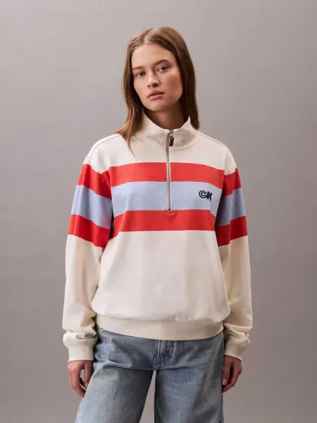 Bluza Rugby Jersey 1/4 Zip Stripe to