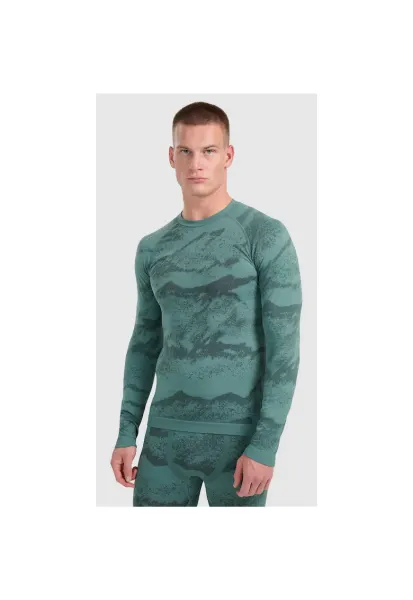 Bluza sport barbati -  termoactiva fara cusaturi - verde - Verde