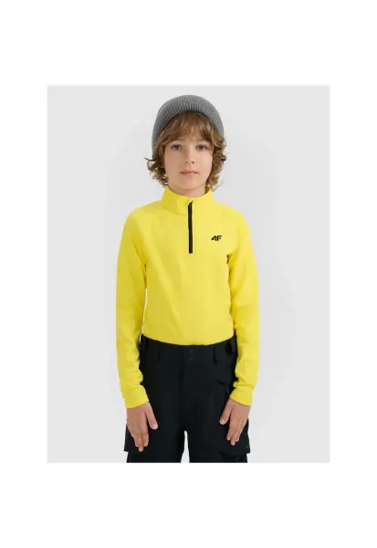 Bluza sport copii - fleece - galben -