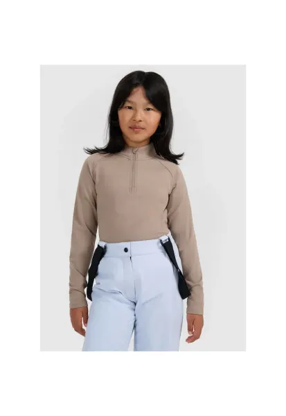 Bluza sport copii -  fleece - maro