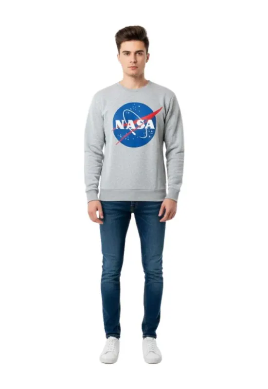 Bluza sport cu imprimeu Nasa Rocket -