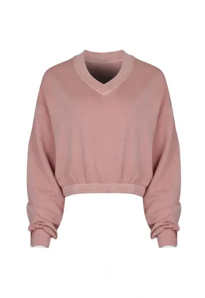 Bluza sport dama -  CL RBK ND FT CREW - roz pudrat - 100% bumbac