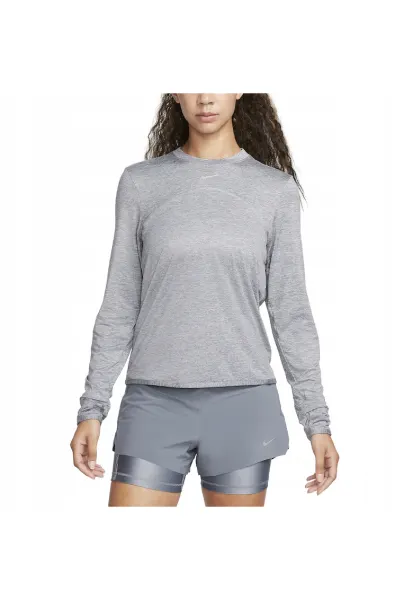 Bluza sport dama -  Dri-FIT Swift UV - Poliester - Gri - Gri