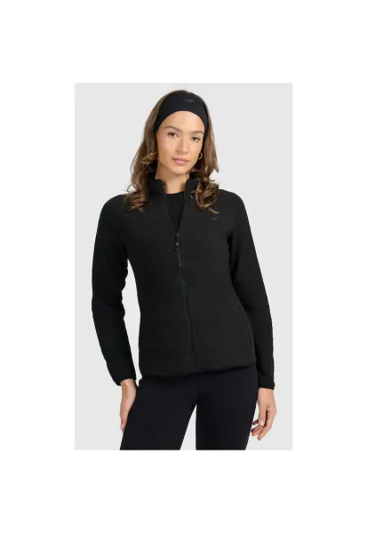 Bluza sport dama -  fleece - slim - negru