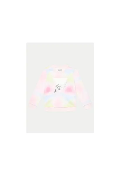 Bluza sport din bumbac cu imprimeu logo