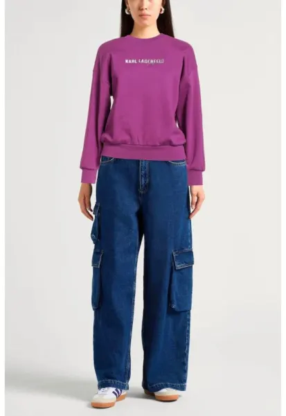Bluza sport din bumbac organic - Mov