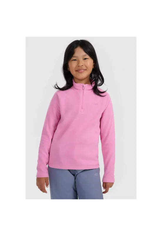 Bluza sport fete - fleece - roz