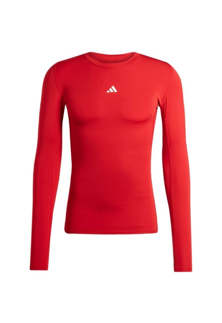 Bluza sport pentru barbati -  Techfit - cu maneca lunga - rosu