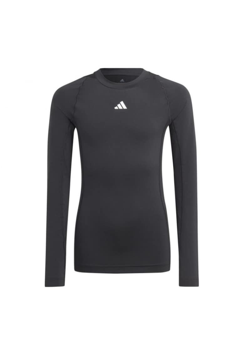 Bluza sport pentru copii -  Tech Fit Jr - poliester - negru -