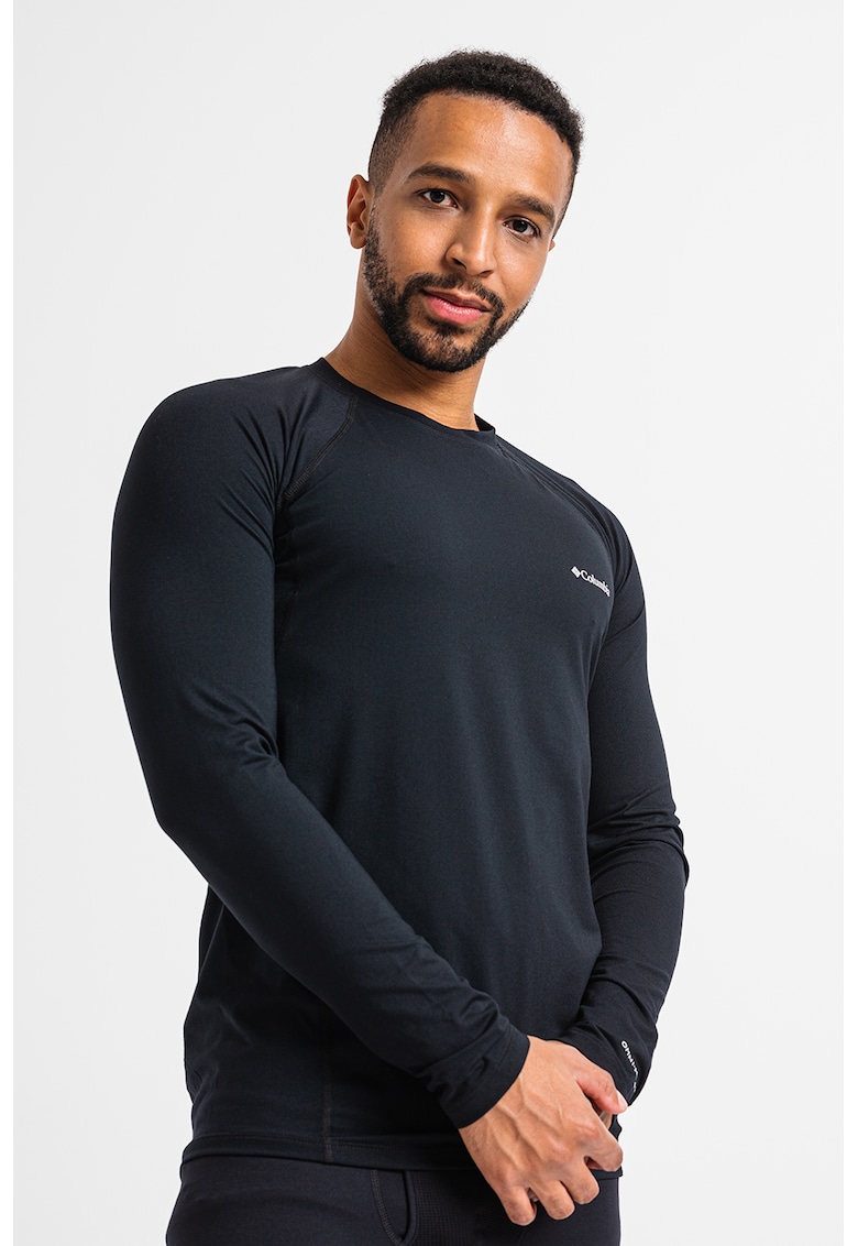 Bluza termica cu maneci raglan pentru ski si snowboard Midweight - Negru