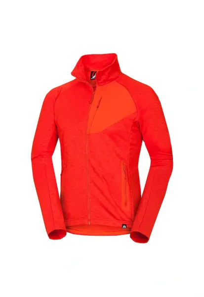 Bluza trekking din fleece melanj pentru barbati Northpol - Portocaliu