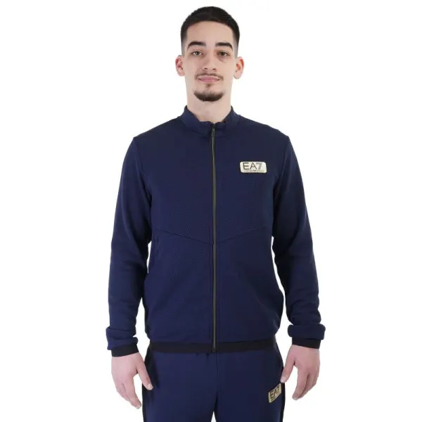 Bluza trening EMPORIO ARMANI EA7 pentru barbati TRIN GOLD LABEL M T-TOP FZ ST PQ - 3LPM27PJG1Z01554