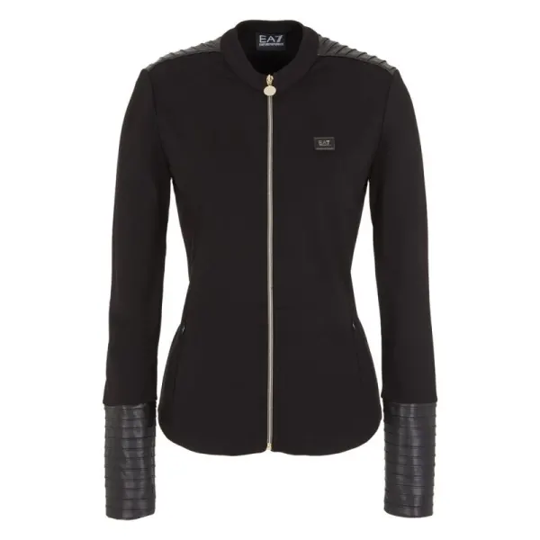 Bluza trening EMPORIO ARMANI EA7 pentru femei TRAIN WINTER MIX W T-TOP FZ MIX MATERIAL - 6RTM32TJRLZ01200