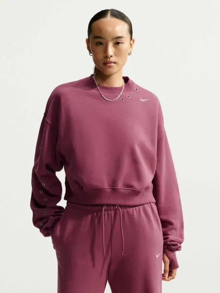 Bluza W Nk Stdo Flc Mw Os Crop Crew