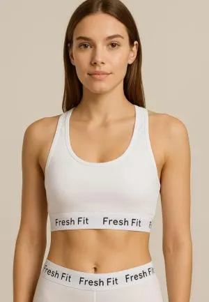 Bustieră sport Fresh Fit ,Culoare Alb,Engros