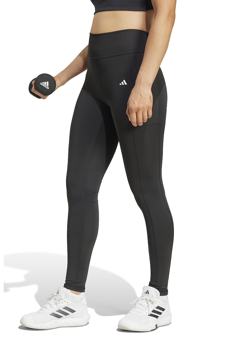 Colanti cu talie inalta pentru fitness OPT - Negru