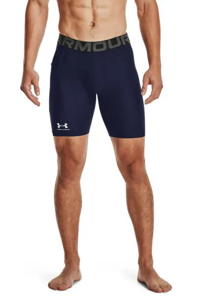 Colanti scurti de compresie pentru fitness HeatGear® - Negru/Albastru ultramarin