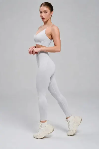 Colanti sport fara cusaturi, cu efect push-up, LGS11, gri deschis
