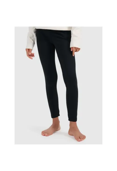 Colanti termici copii  4FWarm - negru - croiala slim - pentru ski - fleece