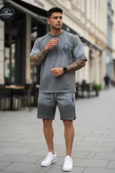 Compleu barbati de vara engros tricou cu pantaloni scurti
