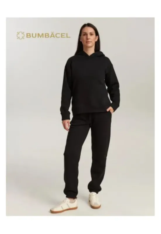 Costum de trening - cu gluga - pentru dame - din bumbac