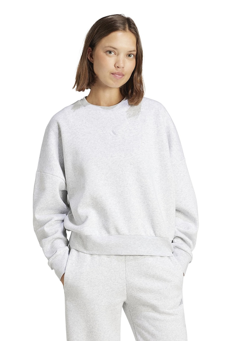 Bluza de trening lejera cu captuseala calduroasa - Gri deschis melange