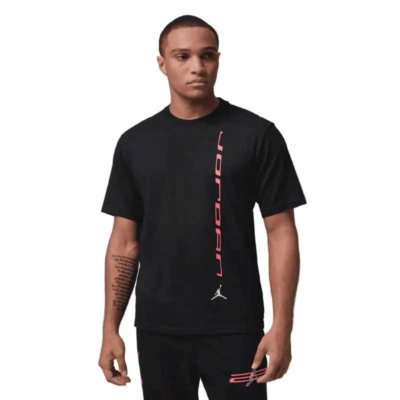 Tricou Nike M J DF SPT GFX SS CREW negru-roșu
