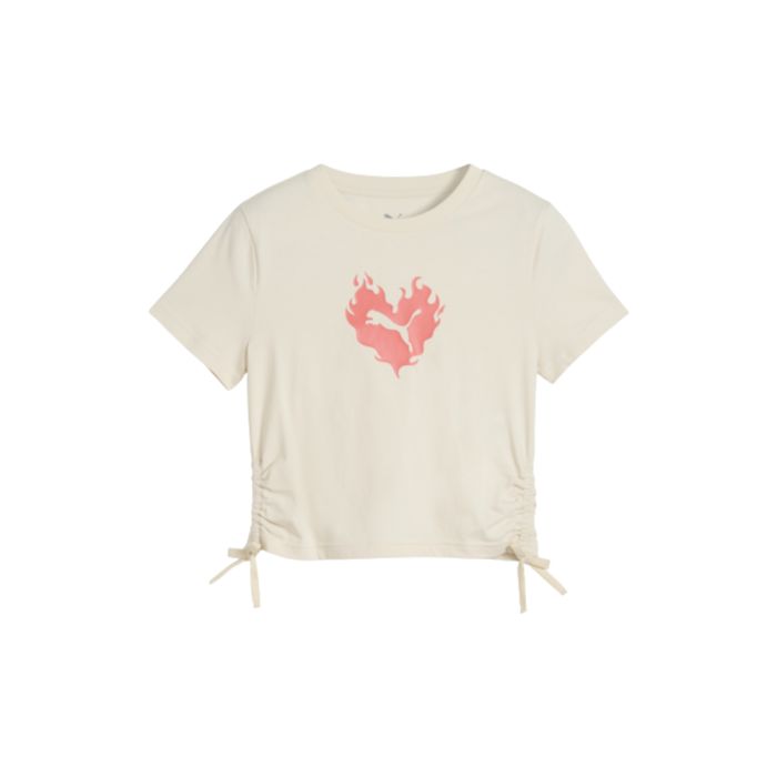 FLAMING LOVE Knotted Tee G Alpine Snow 685108-87