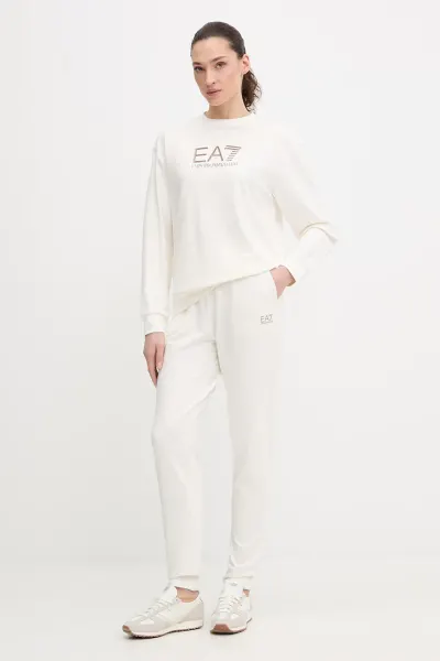 EA7 Emporio Armani  compleu de trening pentru femei din bumbac cu elastan