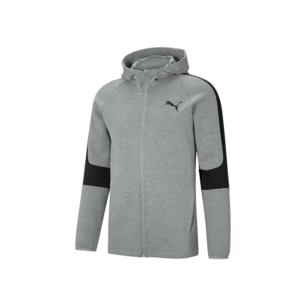 EVOSTRIPE Core FZ Hoodie Medium Gray Hea 585812-03
