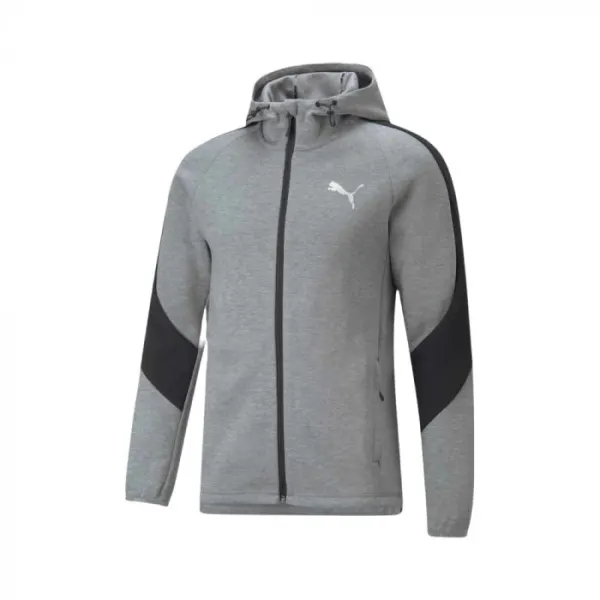 Evostripe Full-Zip Hoodie Medium Gray He