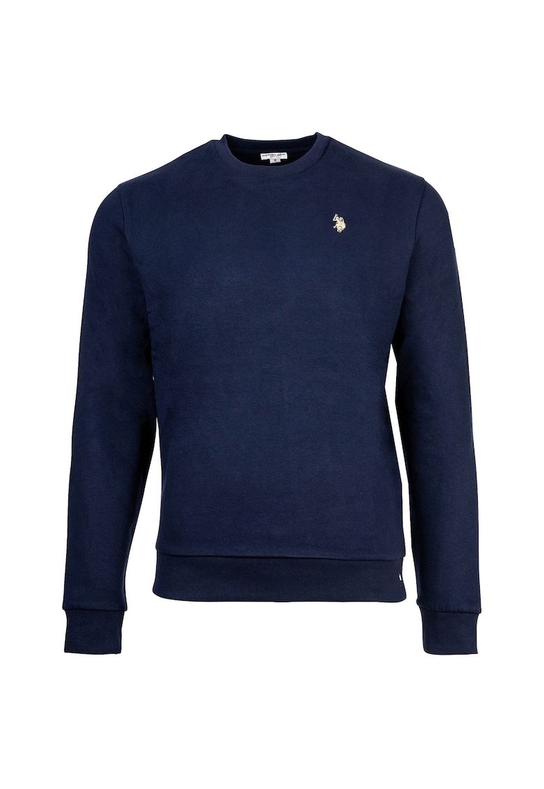 Bluza de trening cu broderie logo discreta - Bleumarin