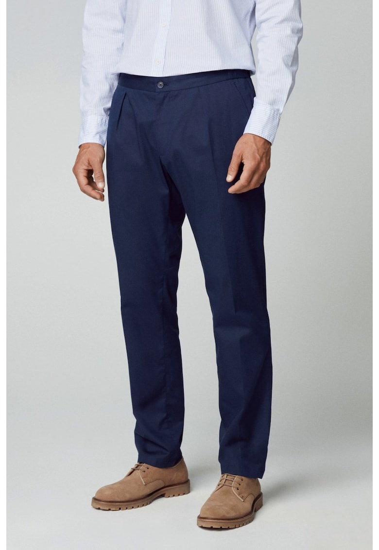 Pantaloni barbati  Jogger cu snur de ajustare in talie - Bleumarin