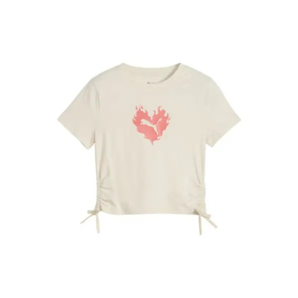 FLAMING LOVE Knotted Tee G Alpine Snow 685108-87