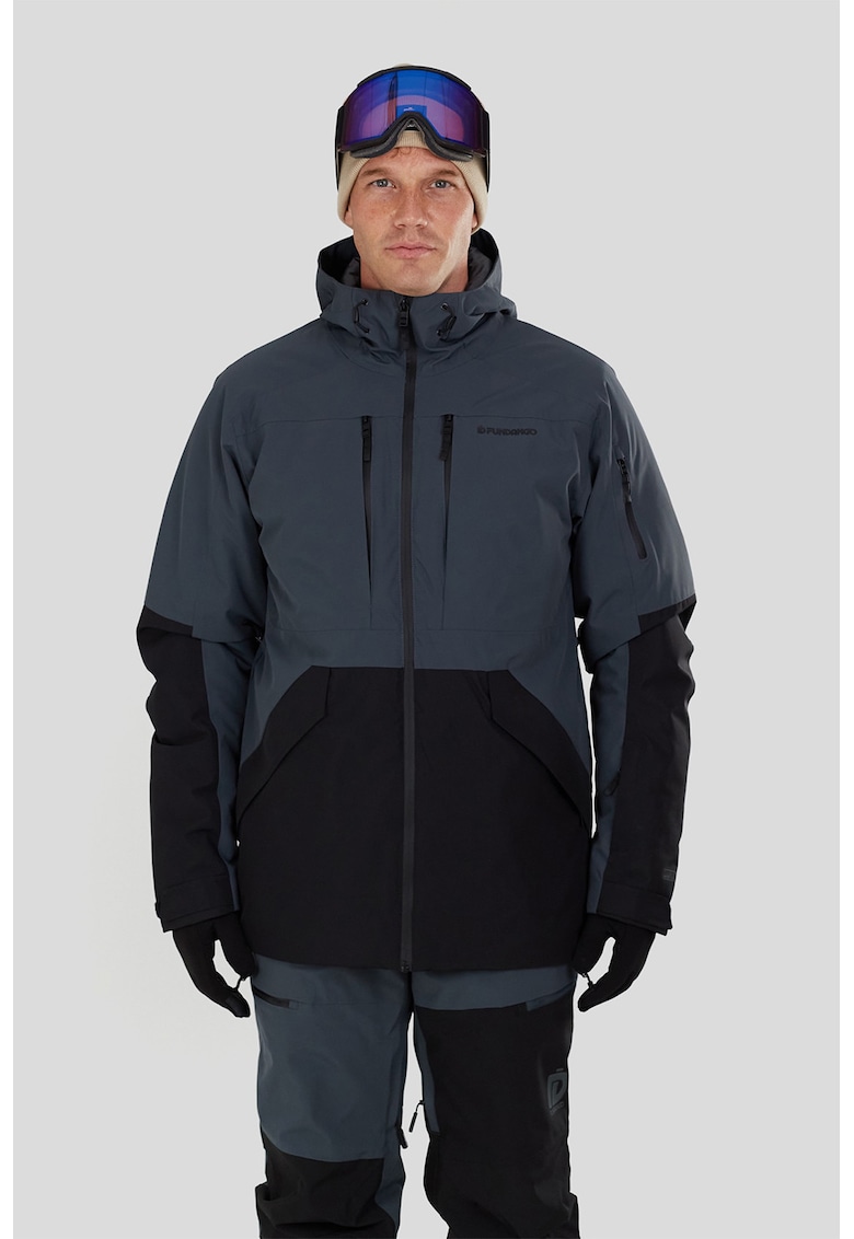 Geaca cu aspect contrastant - pentru schi Baily Allmountain - Negru/Albastru ultramarin