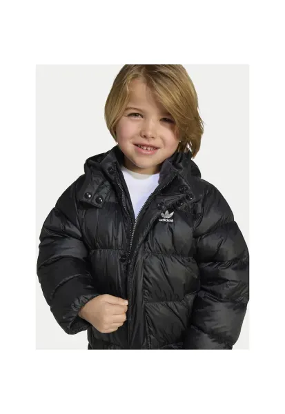 Geaca de puf unisex copii  negru - sport