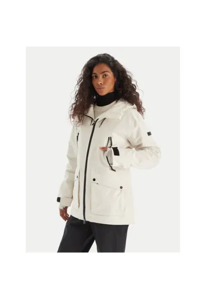 Geaca de ski dama alb - impermeabil
