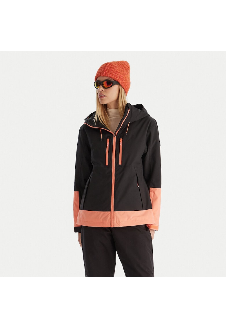 Geaca de ski dama  negru/roz - sport