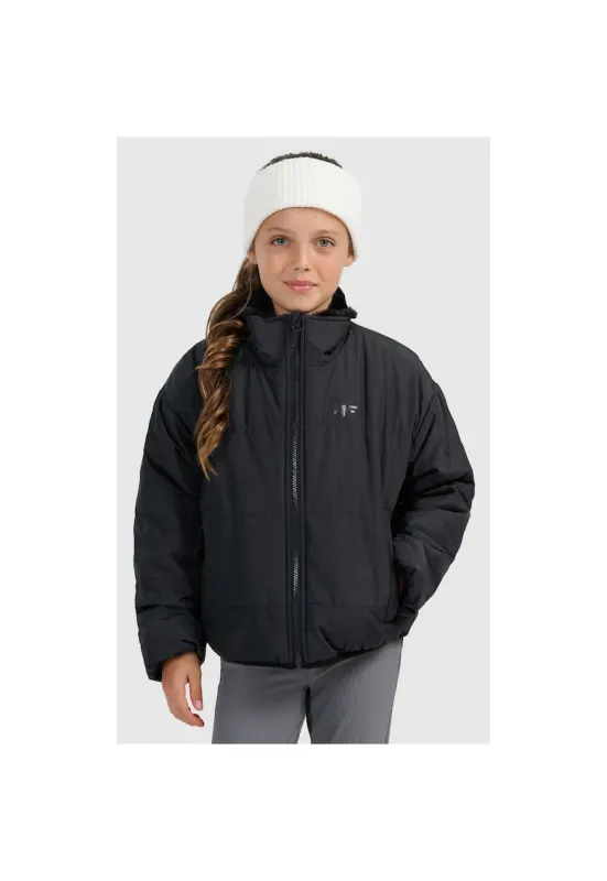 Geaca fete JRAW25TDJAF0787-20S - 4F - Poliester - Negru