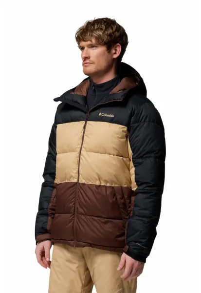 Geaca impermeabila - pentru schi Slope Style - Maro inchis/Negru/Bej
