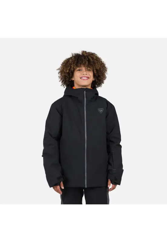 Geaca ski  JR STRAWPILE JKT - negru - pentru juniori