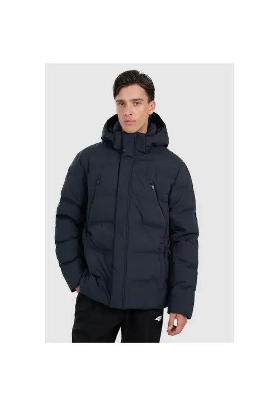 Geaca sport barbati - poliester - negru