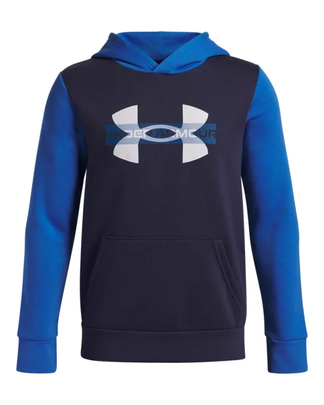 Hanorac Baieti RIVAL FLEECE COLORBLOCK GRAPHIC HOODIE Under Armour